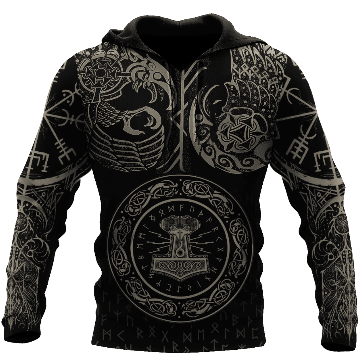 Vikings Thor's Hammer Hoodie