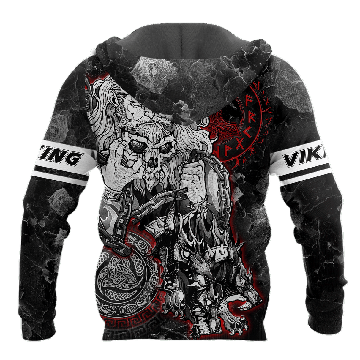 Viking All Over Printed Hoodie