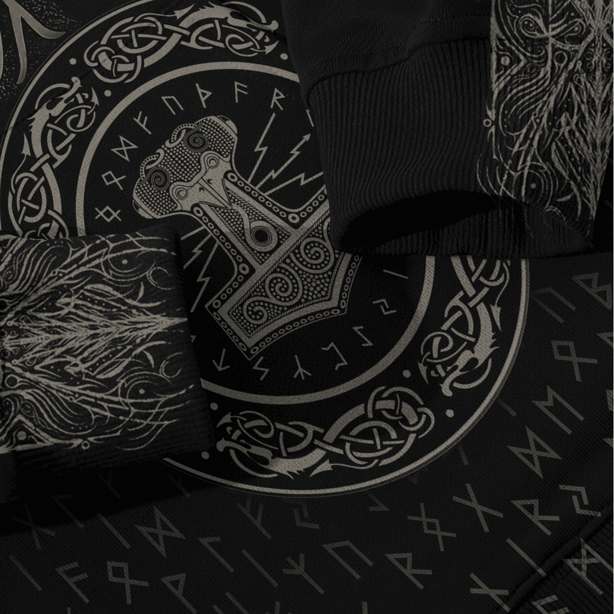 Vikings Thor's Hammer Hoodie