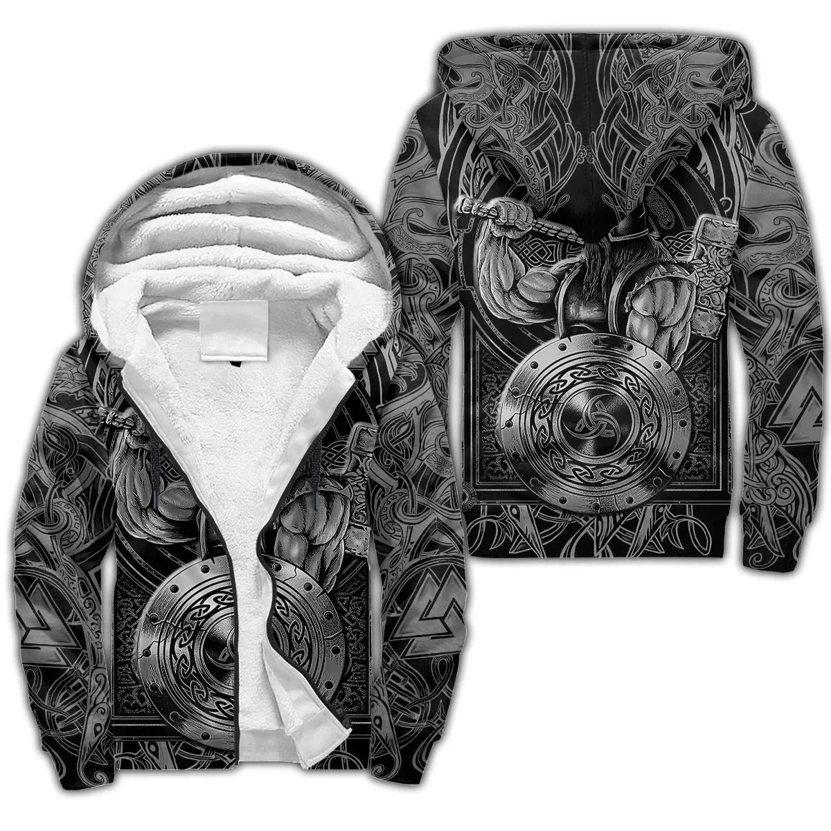 Vikings Zip Hoodie Jackets