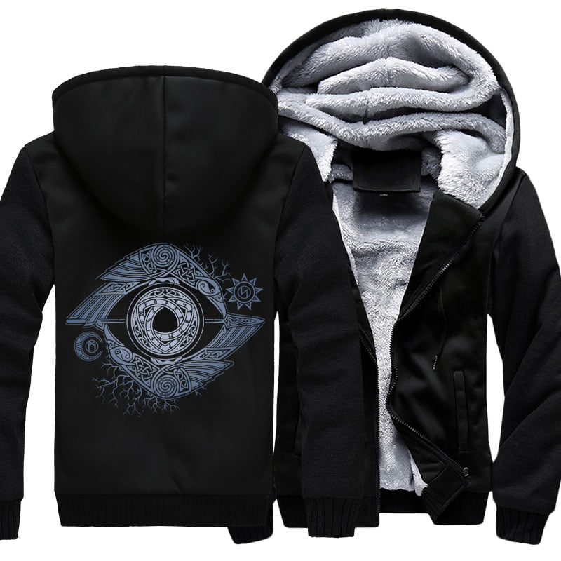 Odin's Eye Viking Hoodie Jacket