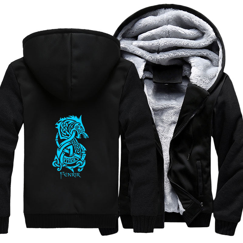 Fenrir Viking Hoodie Jacket