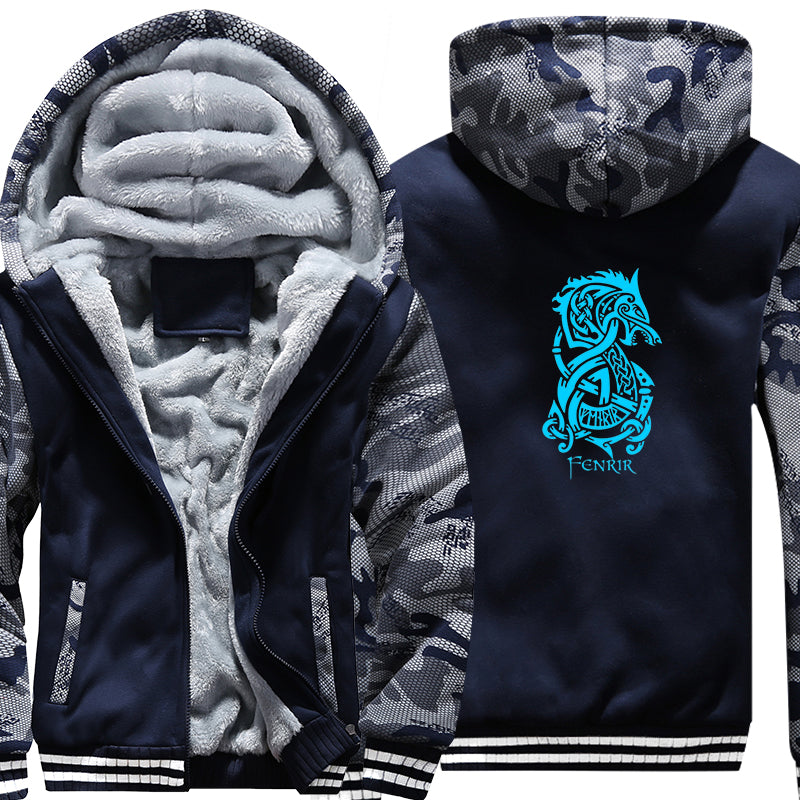 Fenrir Viking Hoodie Jacket