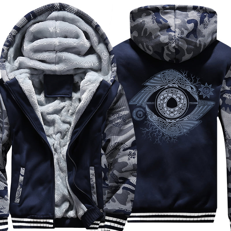 Odin's Eye Viking Hoodie Jacket