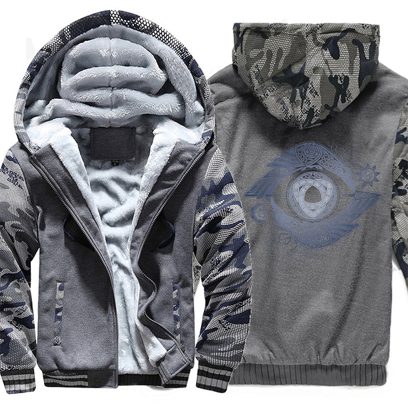 Odin's Eye Viking Hoodie Jacket