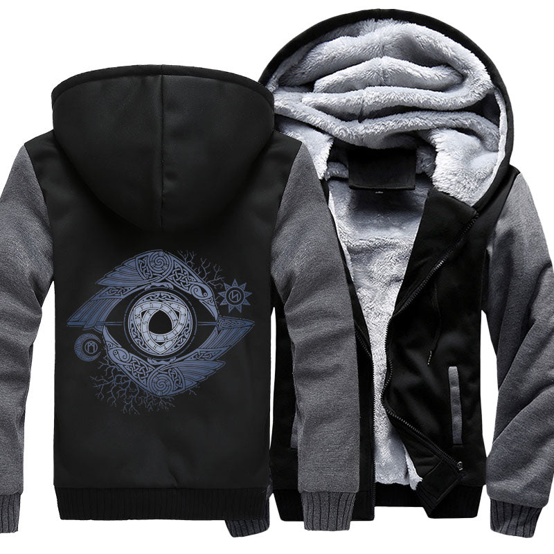 Odin's Eye Viking Hoodie Jacket