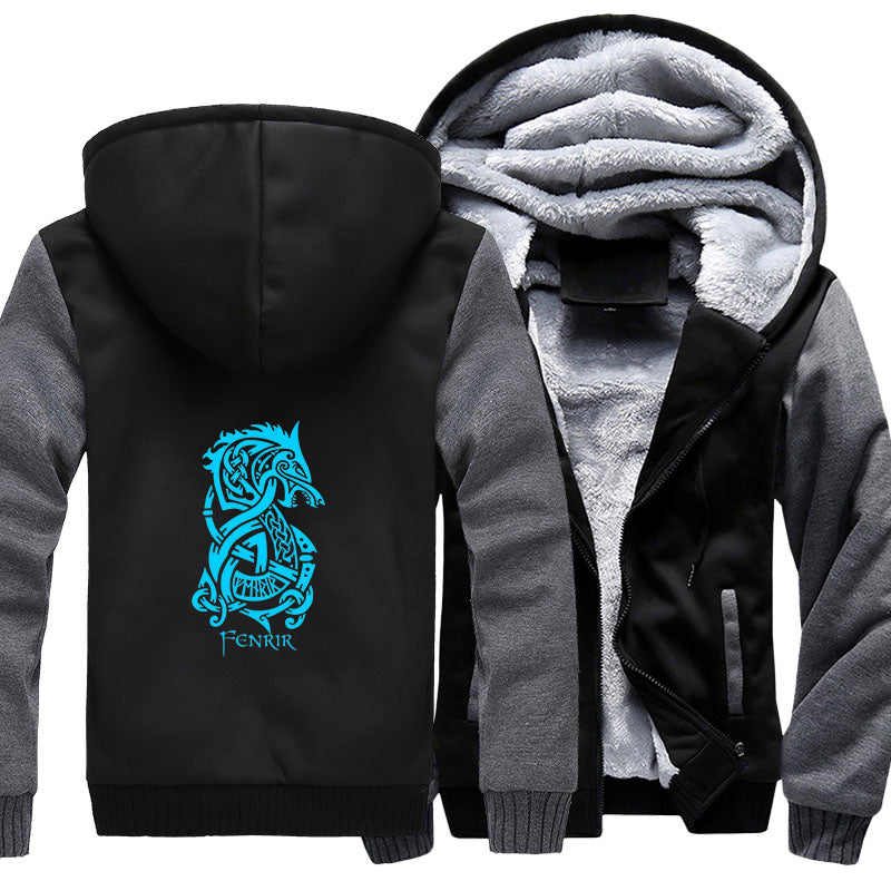Fenrir Viking Hoodie Jacket