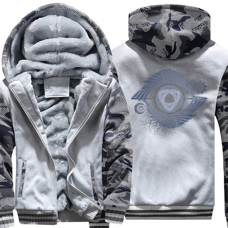 Odin's Eye Viking Hoodie Jacket