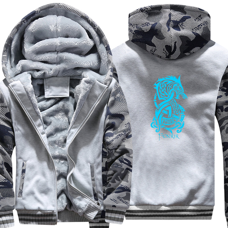 Fenrir Viking Hoodie Jacket