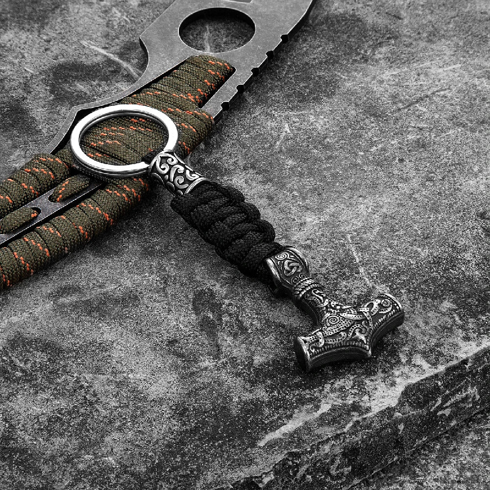 Vikings Thor's Hammer Keychain