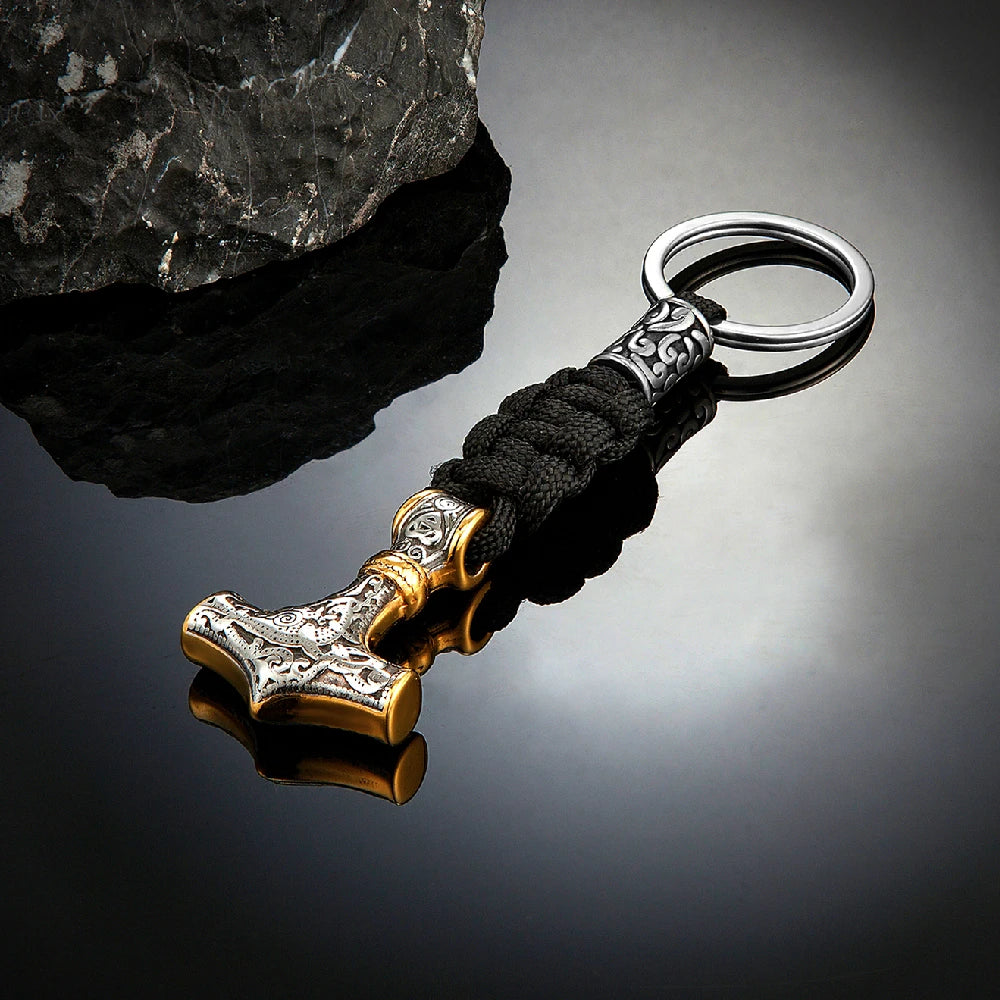 Vikings Thor's Hammer Keychain