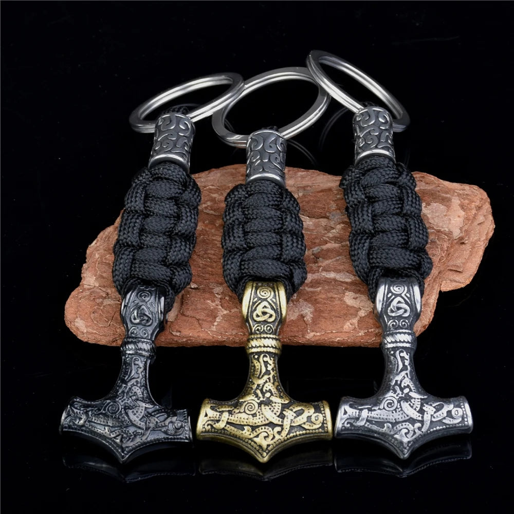 Vikings Thor's Hammer Keychain