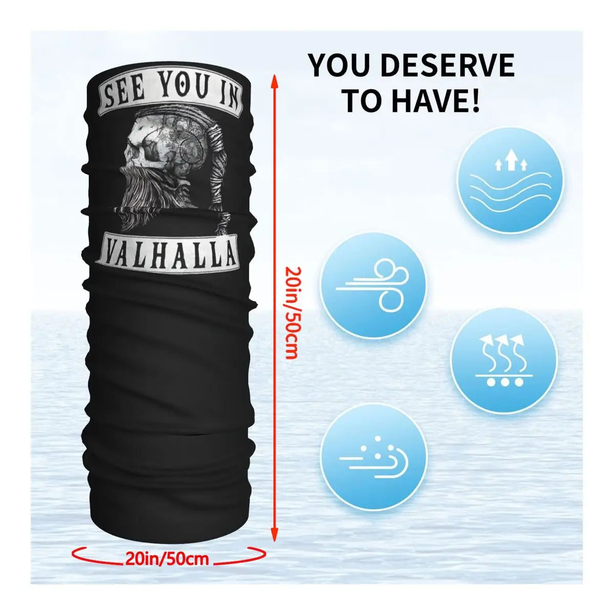 Viking See You In Valhalla Scarf
