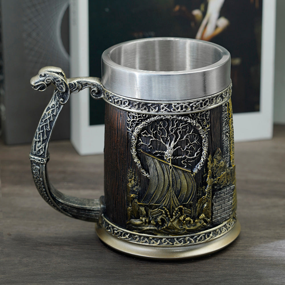 Viking Ship Valhalla Mug