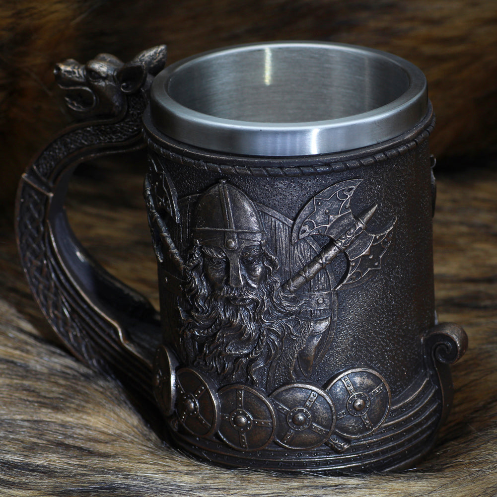 Viking Ship Tankard Beer Mug
