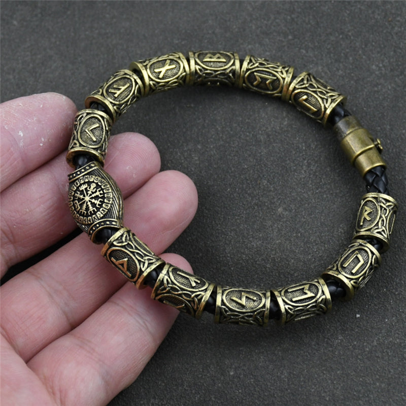 Vikings Runes Beads Bracelet