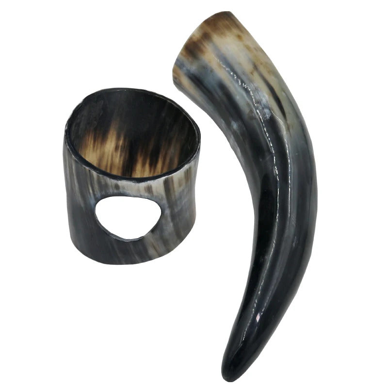 Viking Drinking Horn With Stand
