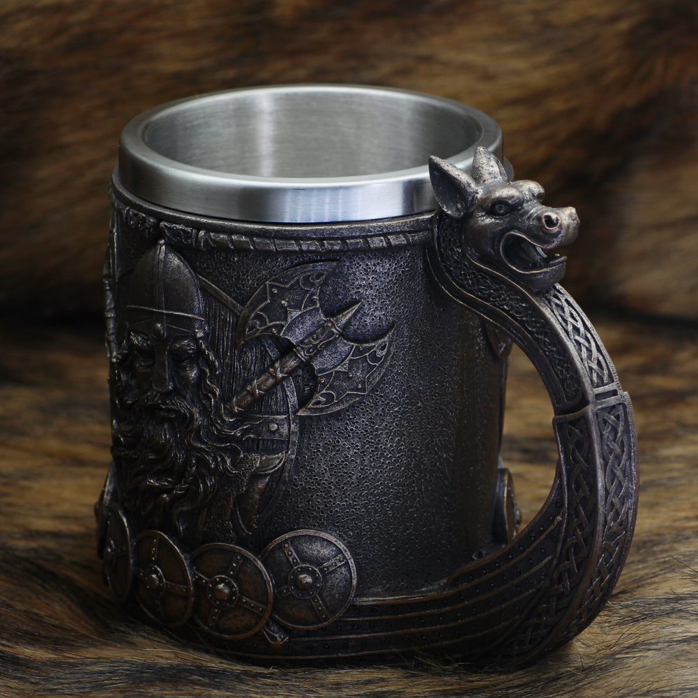 Viking Ship Tankard Beer Mug