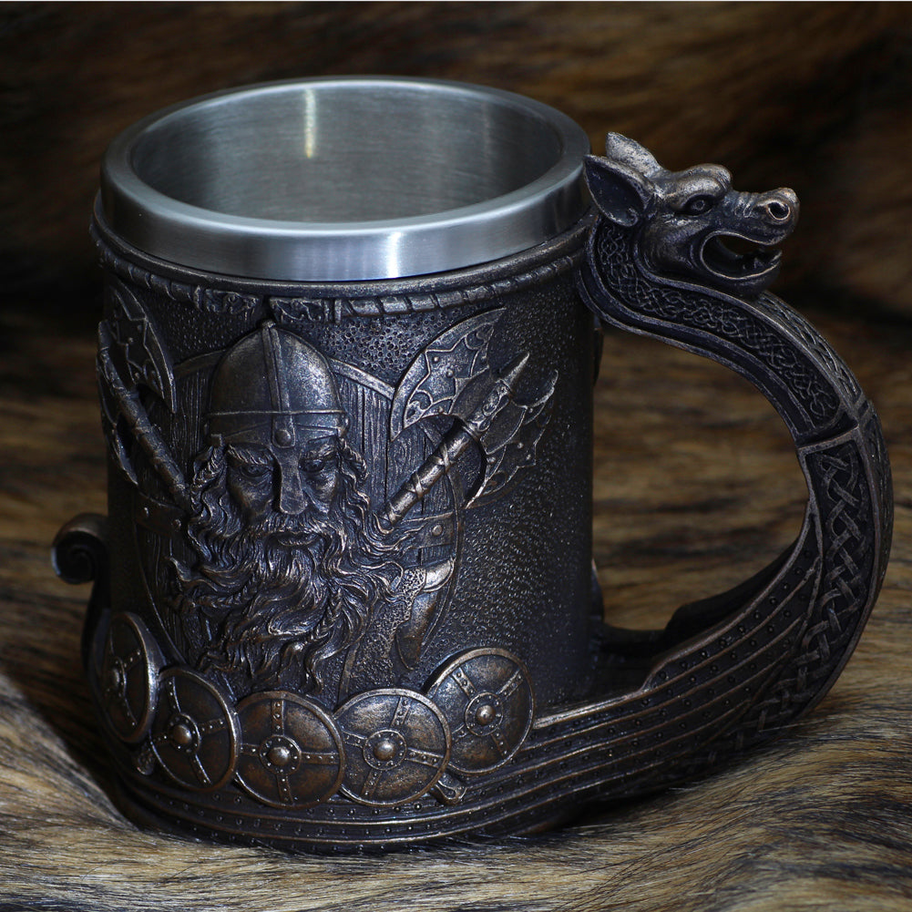 Viking Ship Tankard Beer Mug