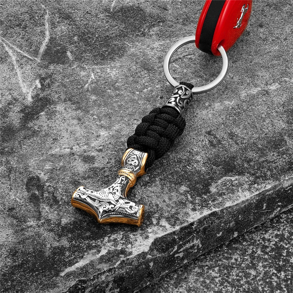 Vikings Thor's Hammer Keychain