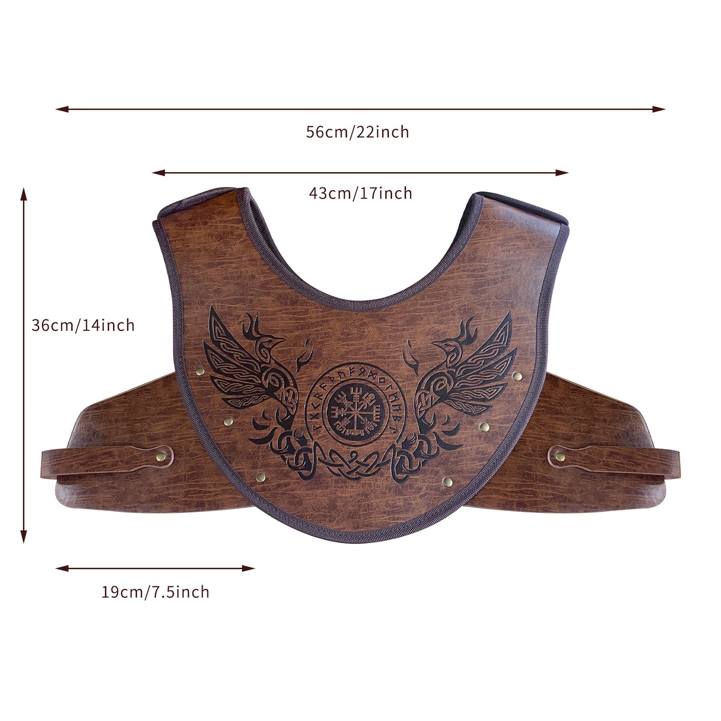 Nordic Embossed Leather Viking Armor