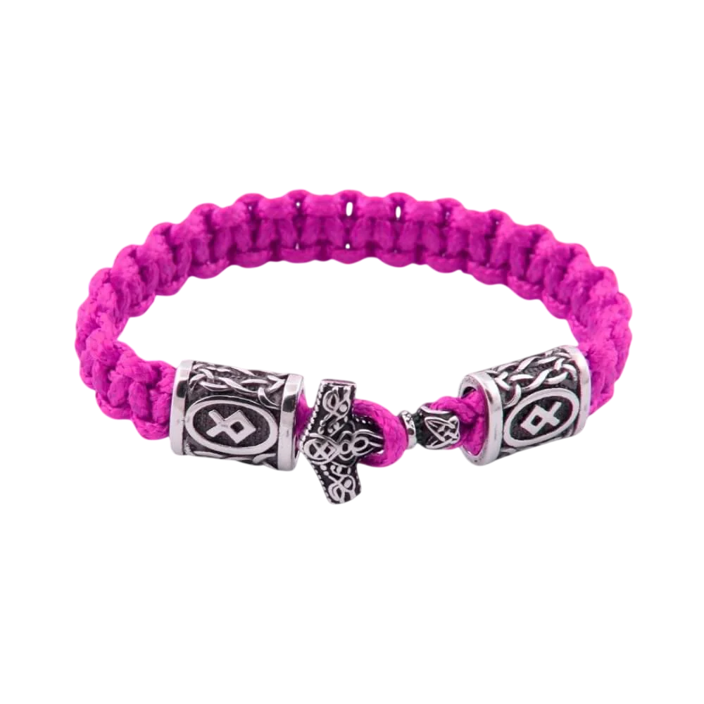 Mjölnir and Rune Paracord Bracelet