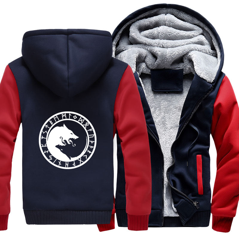 Fenrir With Runes Hoodie Jacket