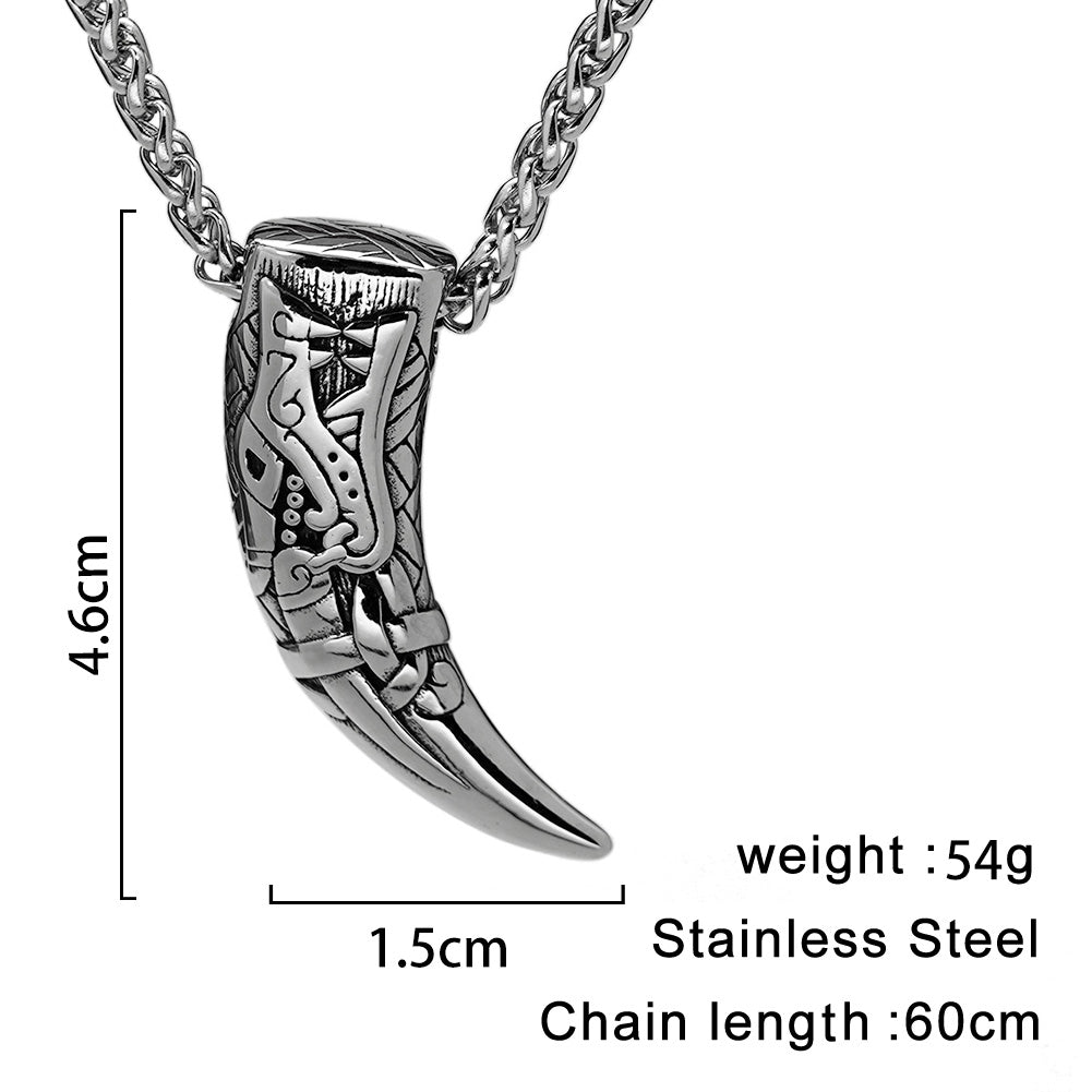 Viking Wolf Tooth Necklace