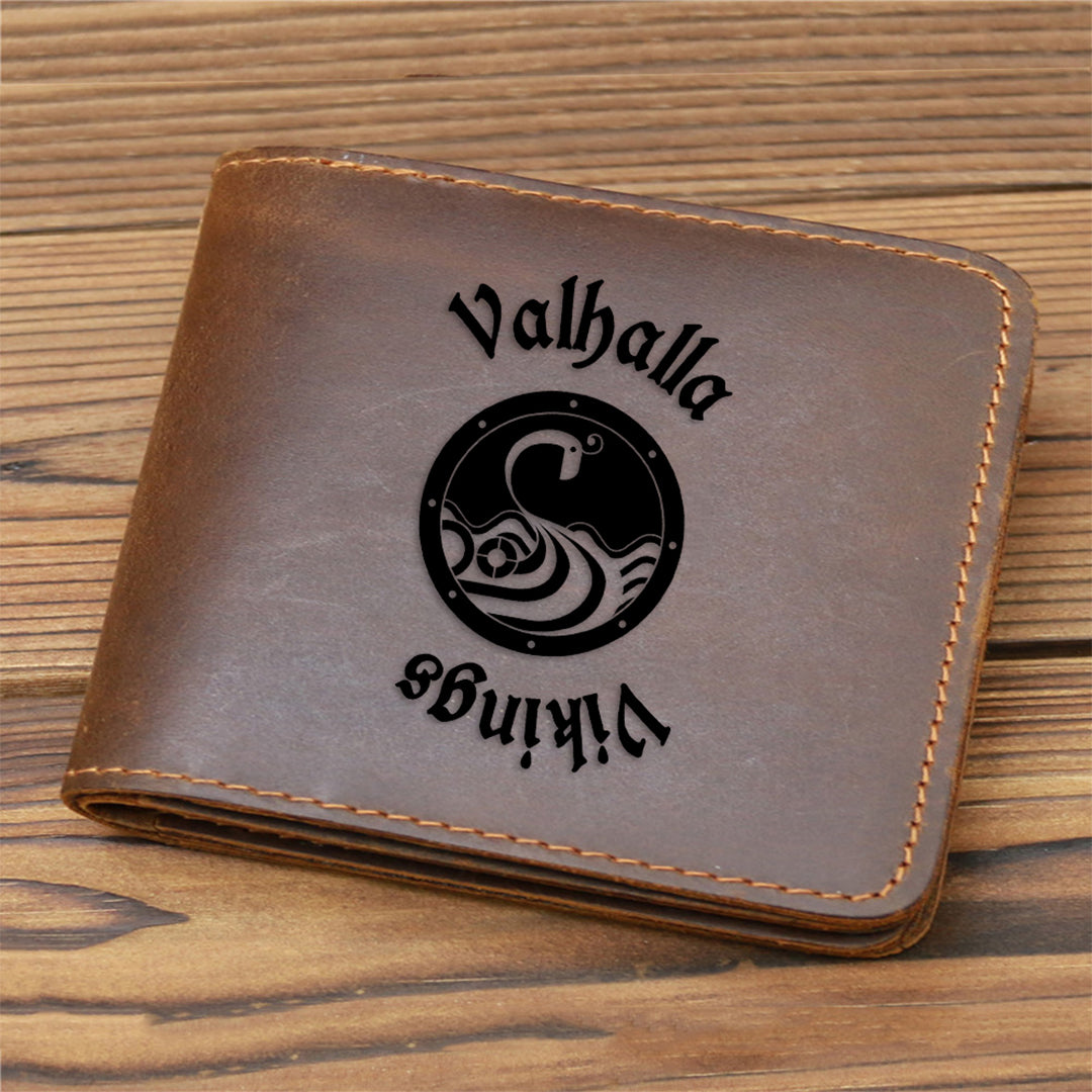Laser Engraved Valhalla Vikings Wallet