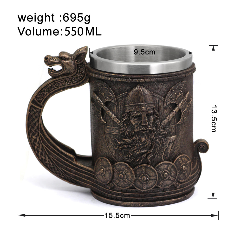 Viking Ship Tankard Beer Mug