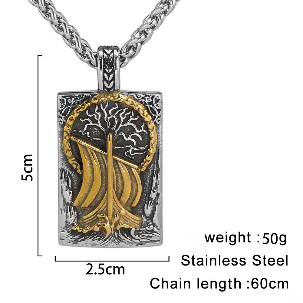 Viking Ship Necklace