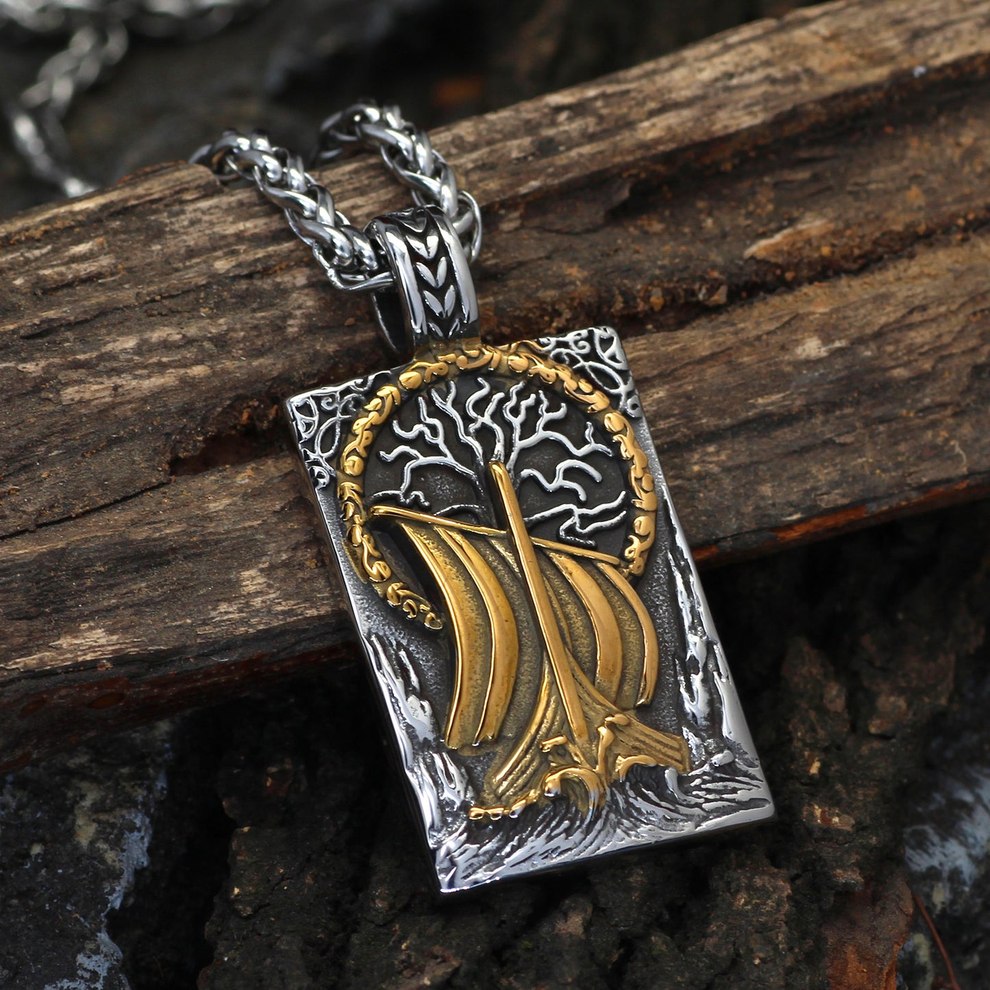 Viking Ship Necklace