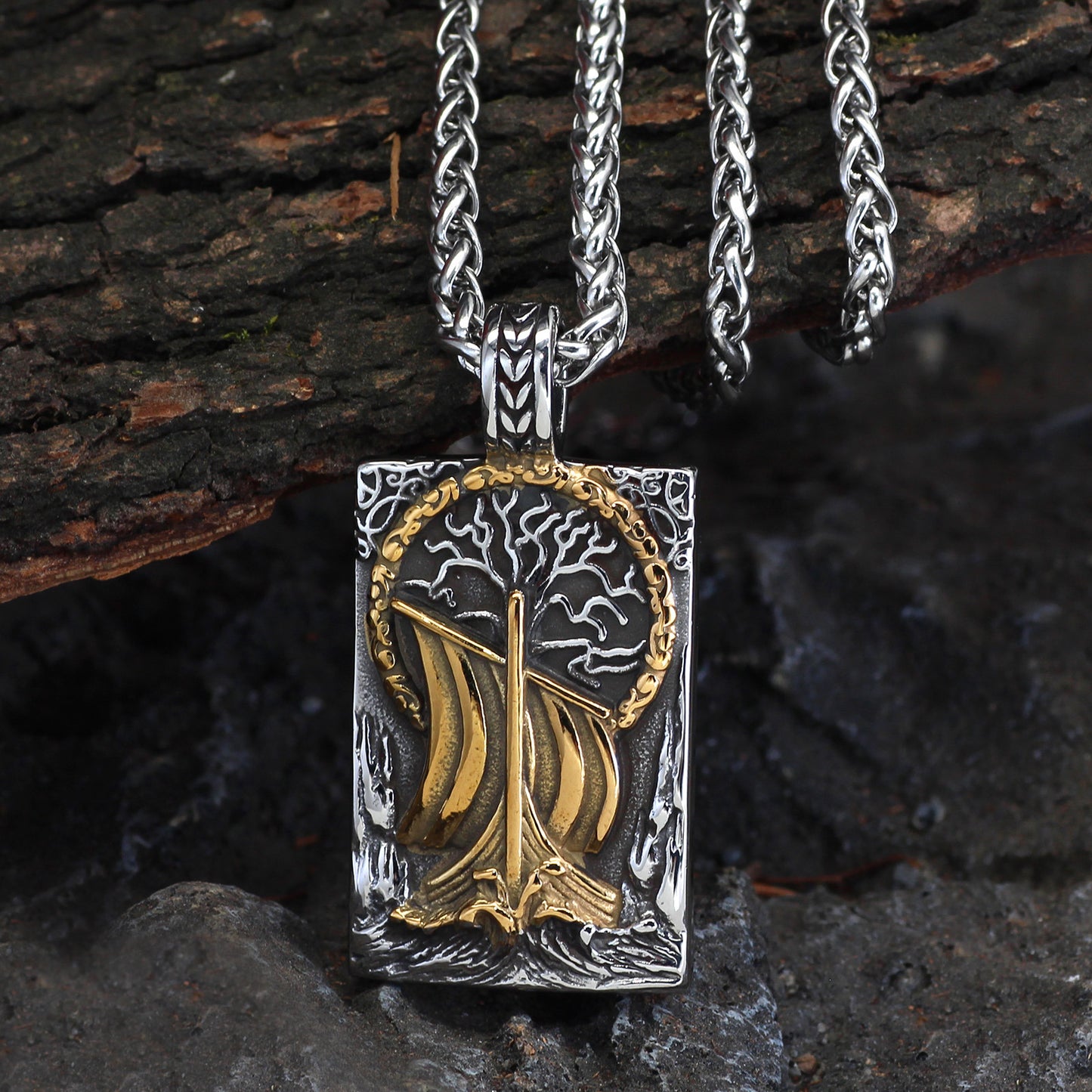 Viking Ship Necklace