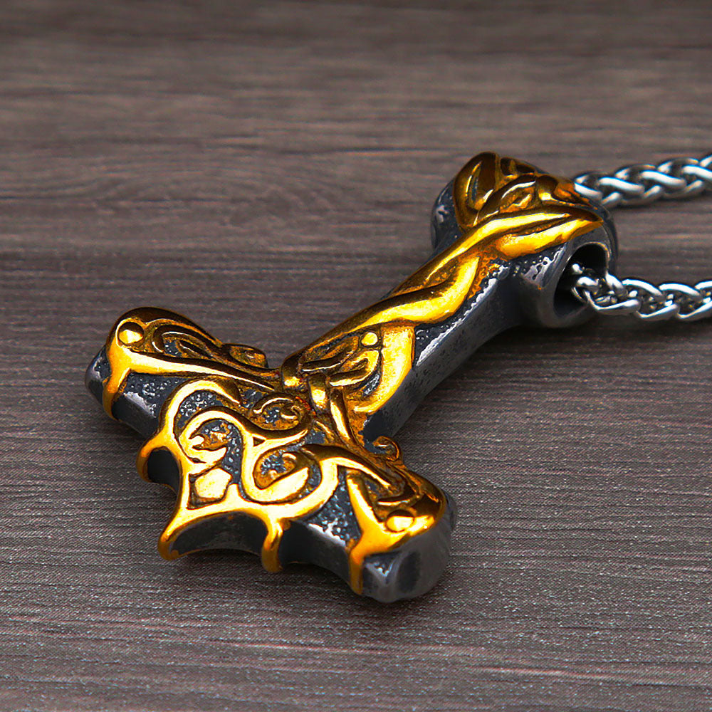 Viking Thor's Hammer Pendant Necklace