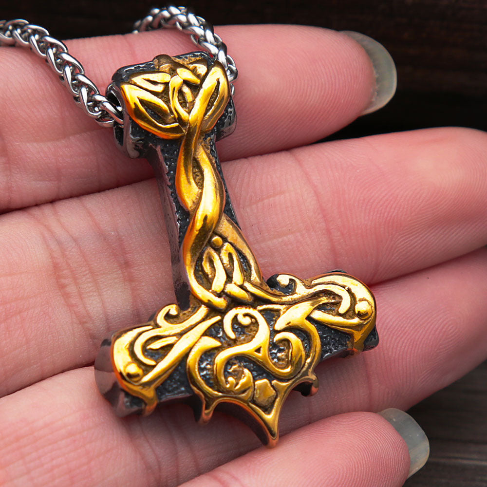 Viking Thor's Hammer Pendant Necklace