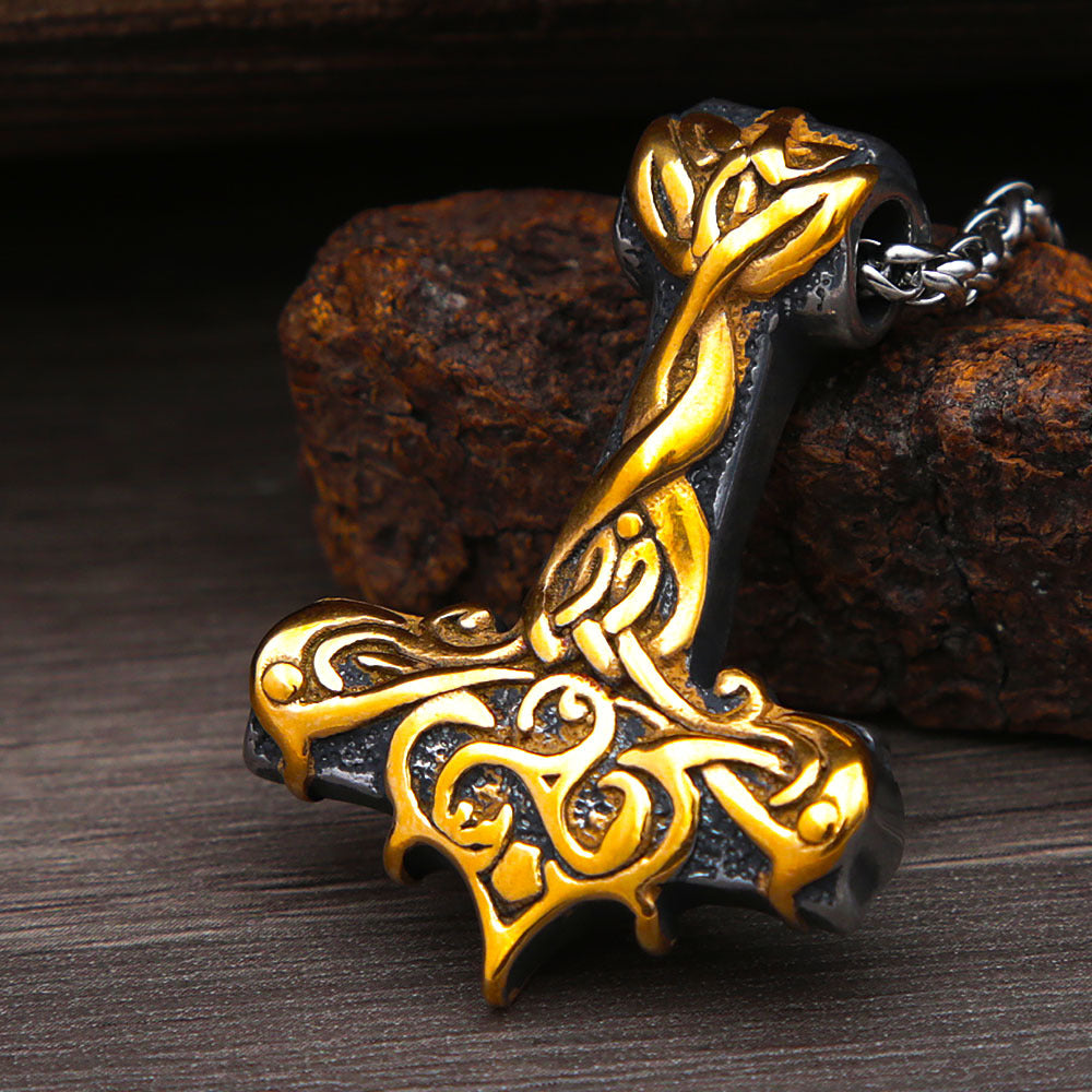 Viking Thor's Hammer Pendant Necklace