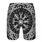 Vegvisir With Runes Shorts