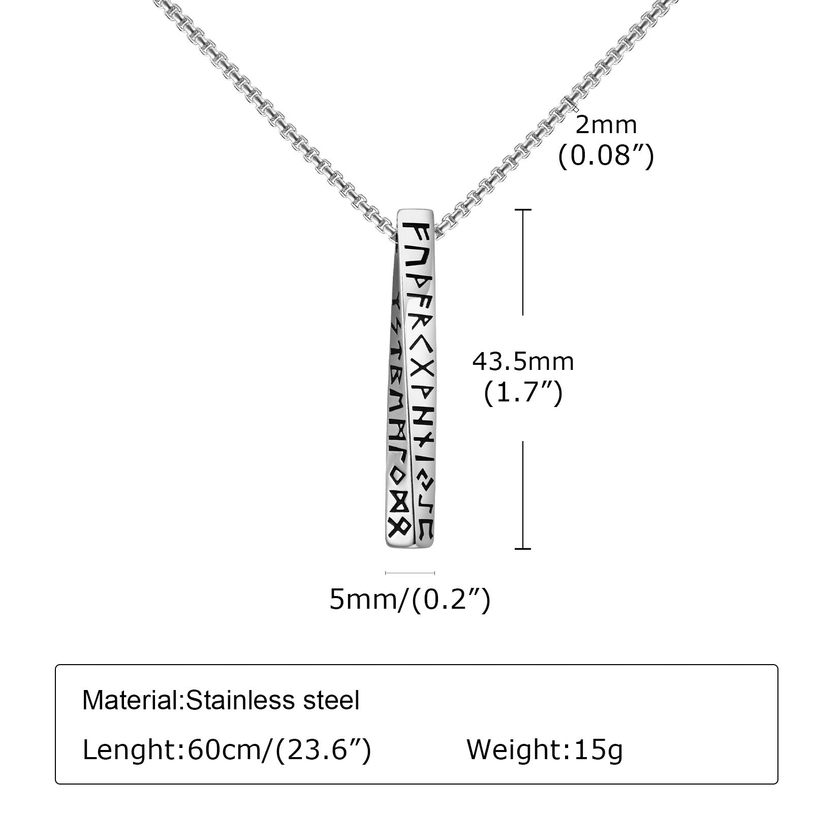 Viking Runes Necklace