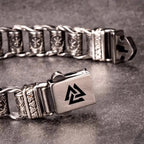 Vikings Bracelet With Runes Beads