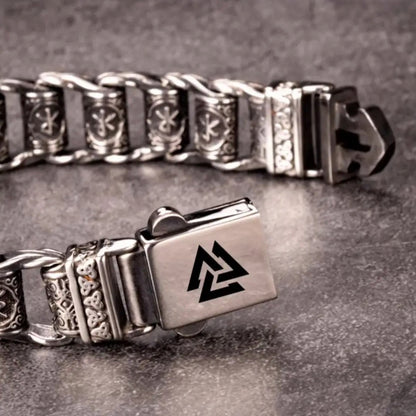 Vikings Bracelet With Runes Beads