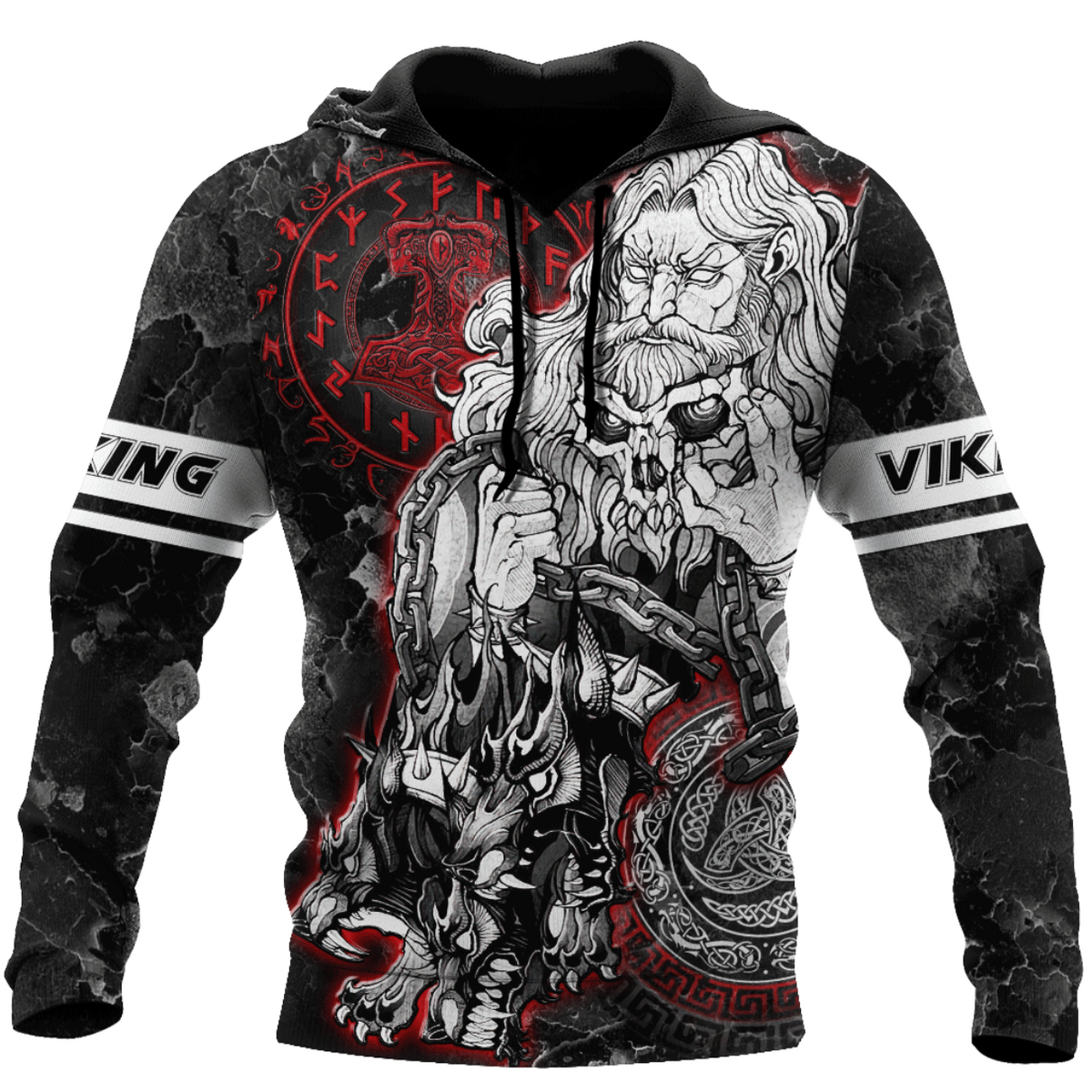 Viking All Over Printed Hoodie