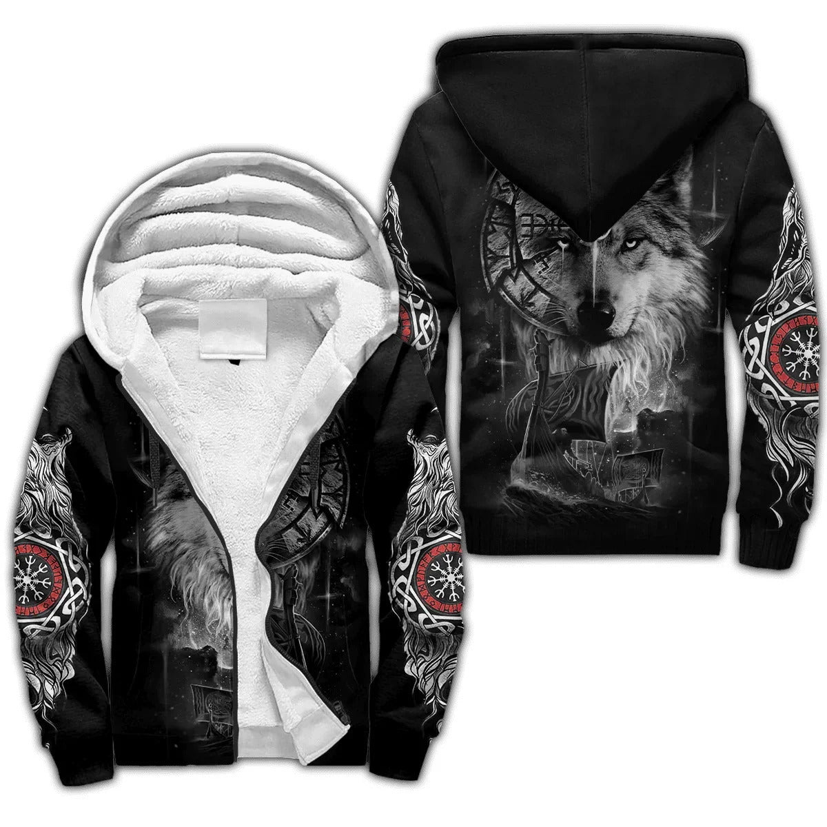 Vikings Zip Hoodie Jackets