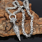 Viking Necklace With Gungnir (Odin Spear) Pendant