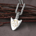 Viking Spear Wolf Necklace