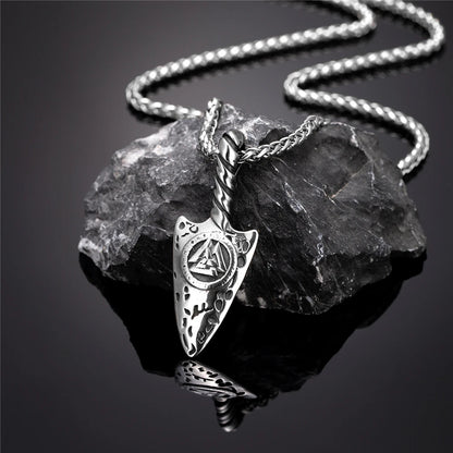 Vikings Valknut Spear Necklace
