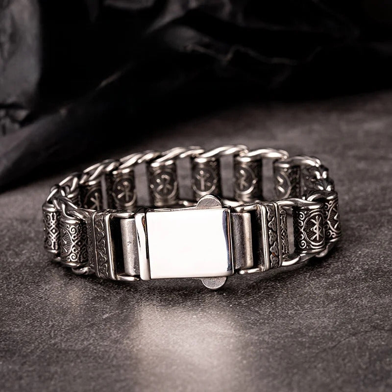 Vikings Bracelet With Runes Beads