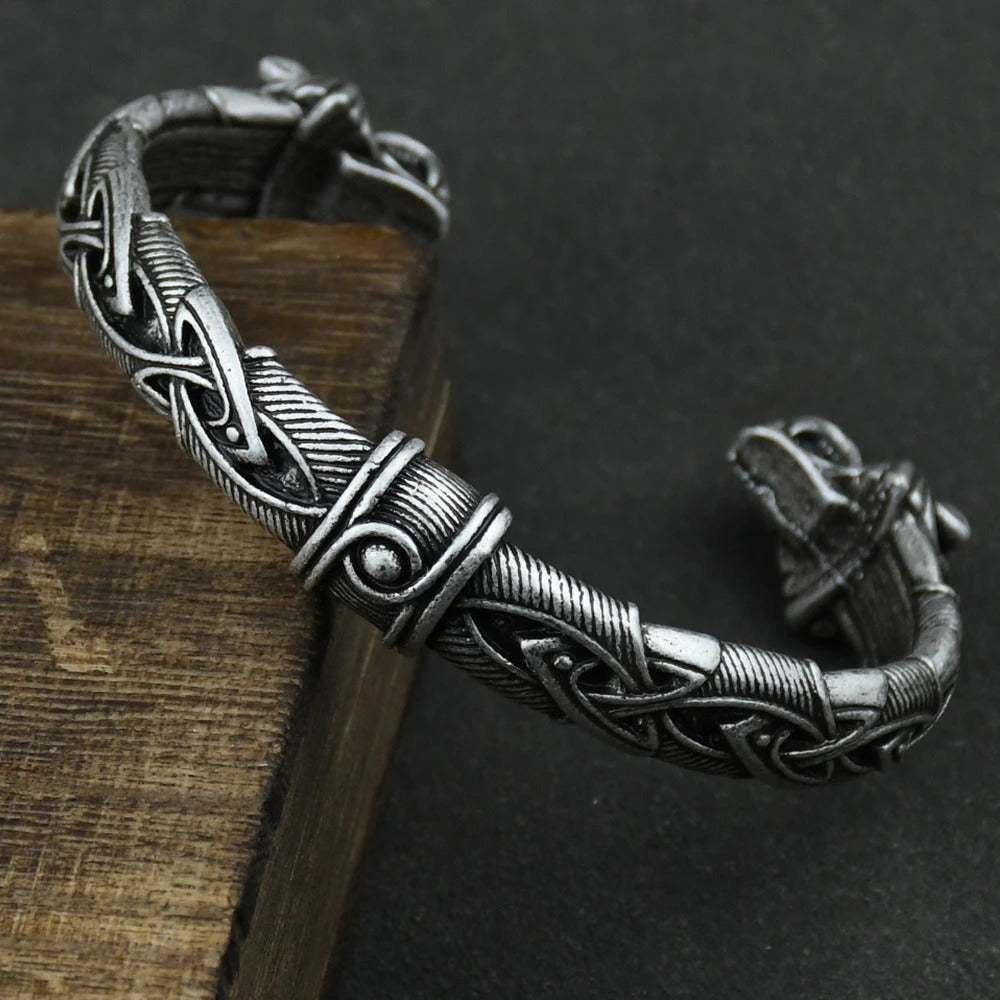 Wolf Head Viking Bracelet