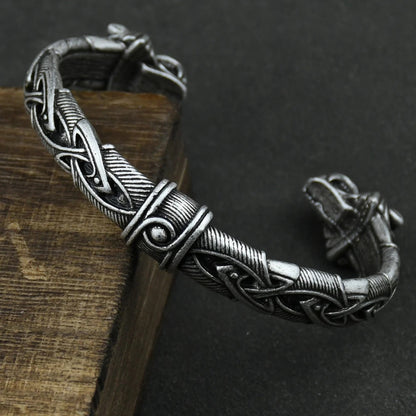Wolf Head Viking Bracelet