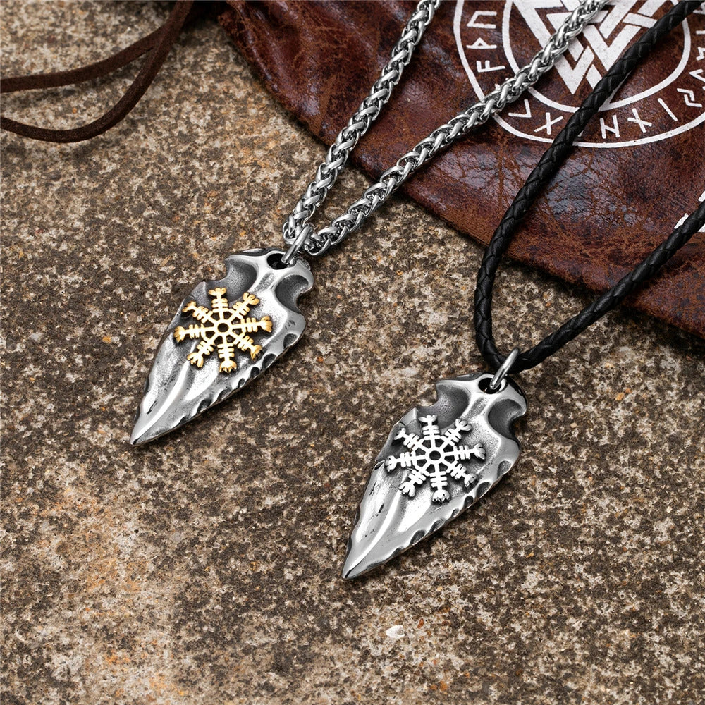 Viking Rune Shield Necklace