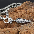 Viking Necklace With Gungnir (Odin Spear) Pendant